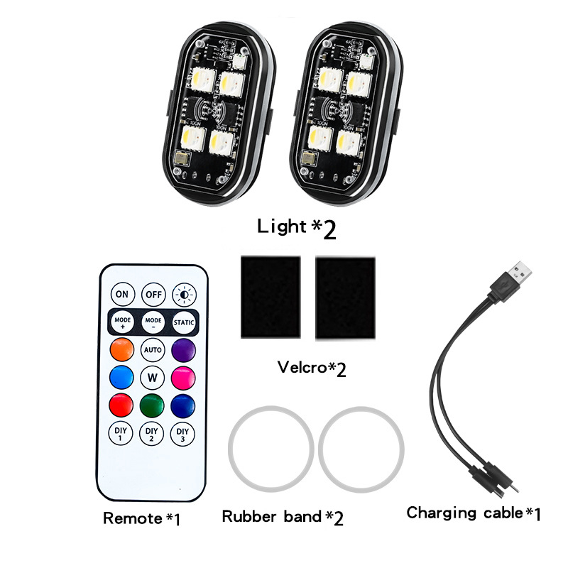 Bežično svjetlo za bespilotne letjelice – GD-aircraft light, 3W, 5V, 1A