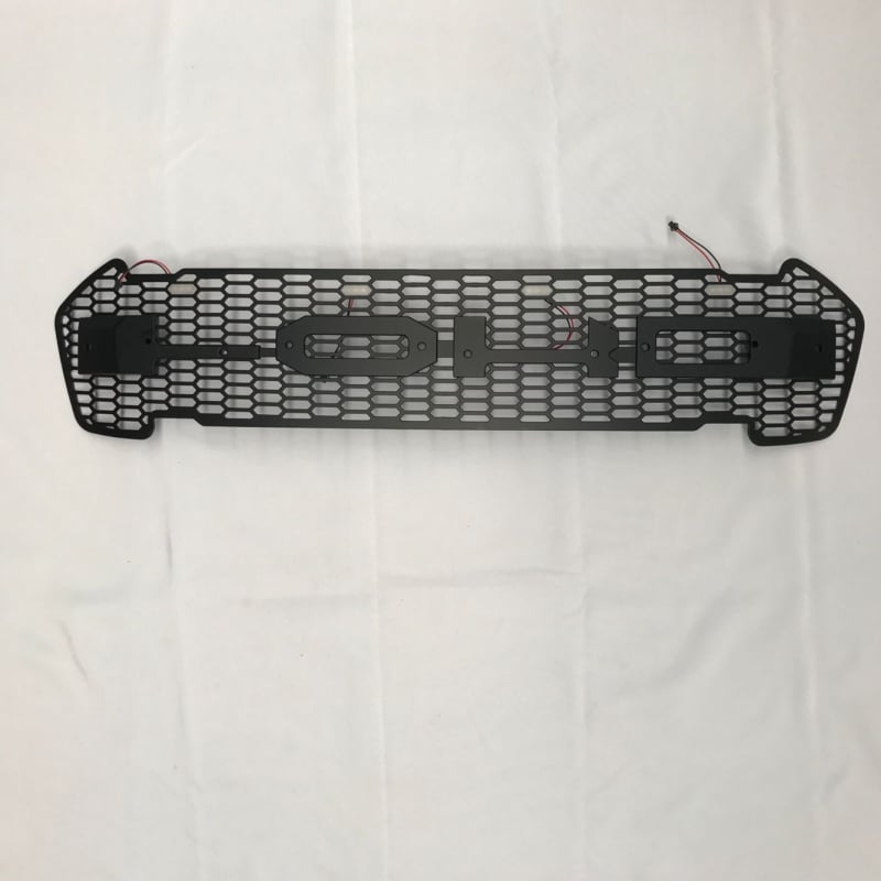 Prednja rešetka za Ford Ranger T7 s LED-om, ABS plastika, ne-destruktivna montaža, za modele 2015–2018.