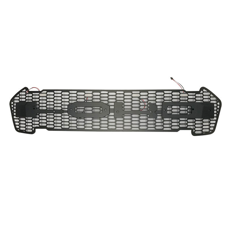 Prednja rešetka za Ford Ranger T7 s LED-om, ABS plastika, ne-destruktivna montaža, za modele 2015–2018.