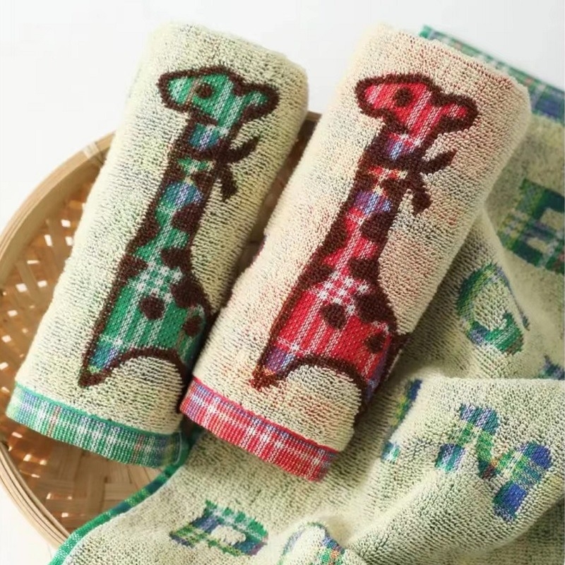 Állatos mesefigurás babatörölköző - 100% pamut, márka King Shore/Gold Number, 40 szál, széles szövési folyamat