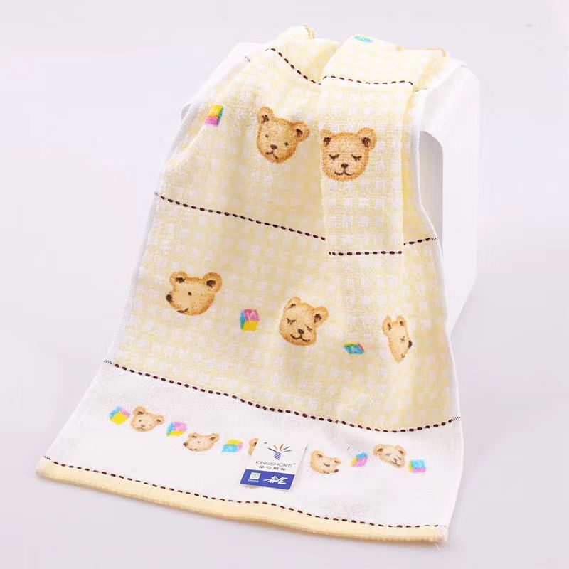 Állatos mesefigurás babatörölköző - 100% pamut, márka King Shore/Gold Number, 40 szál, széles szövési folyamat