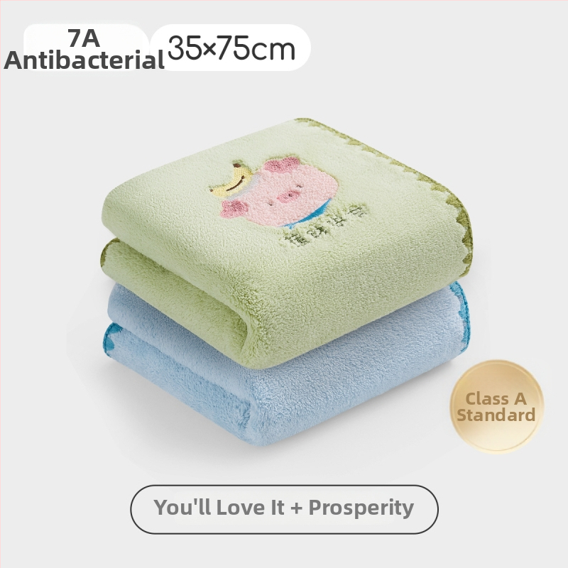 Детска антибактериална кърпа с карикатурен принт – мека и абсорбираща кърпа за лице и ръце за деца на възраст 1–3 години