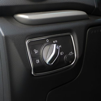 Πλαίσιο πάνελ διακόπτη προβολέων και πάνελ ρυθμίσεων κεντρικού κονσόλας κλιματισμού για Audi A3 8V, ανοξείδωτο ατσάλι, μοντέλο 052302H