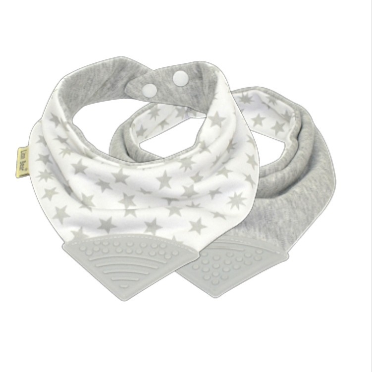 Бебешки триъгълен лигавник със зъбче, дишащ памучен газов плат над 95% памук, модел животни, водоустойчив джоб, подходящ за деца 0–3 години