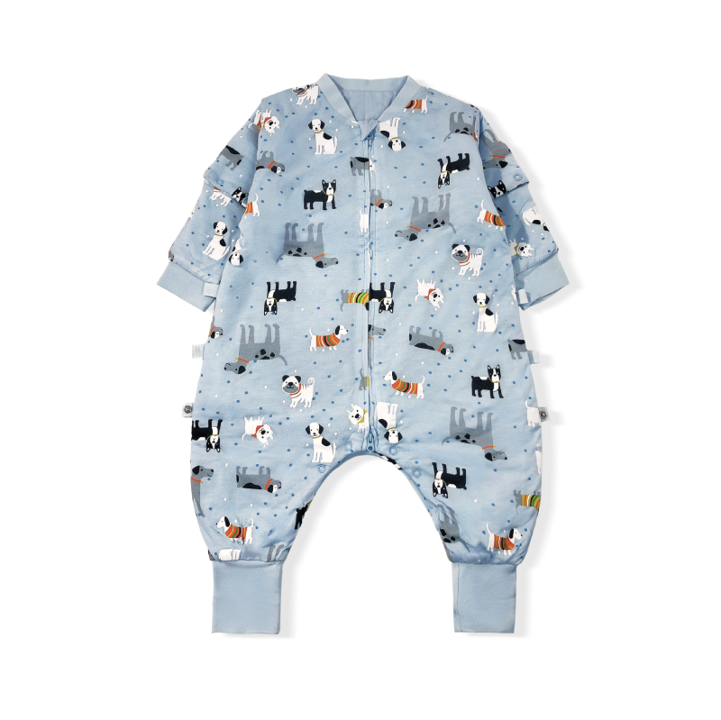 Uniszex csecsemő téli pamut-keverék öltözet cipzárral, vastag és meleg, rajzfilm mintával, 1–3 éves korosztálynak