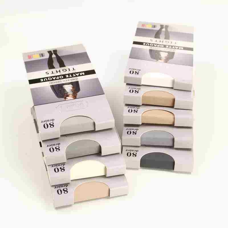Pantyhose od velura s mat završnim slojem 80D, srednje debljine, najlon smjesa, jedinstven uzorak