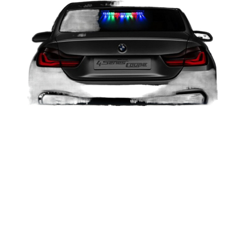 Automobilsko LED upozoravajuće svjetlo na solarni pogon sa strob funkcijom za sprječavanje sudara straga