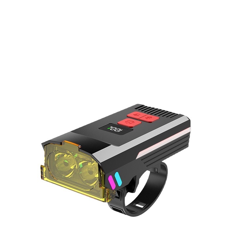 Noćno biciklističko svjetlo za noćnu vožnju s prednjim i stražnjim svjetlom, bežičnim zvučnikom i Bluetooth uparivanjem