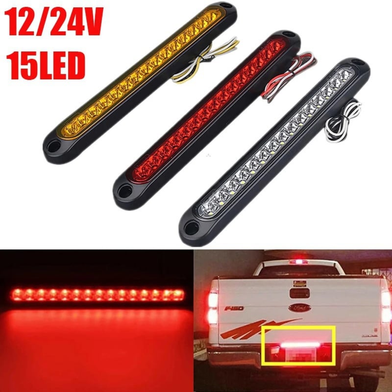 15-LED stražnja svjetiljka za vozila 12–24V, univerzalna ugradnja — 0,2 W, 500 lm, 6000 K, 50 000 h vijek trajanja