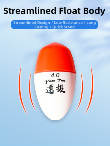 Plutitor de pescuit din plastic pentru aruncări lungi în pescuitul maritim, luminescent