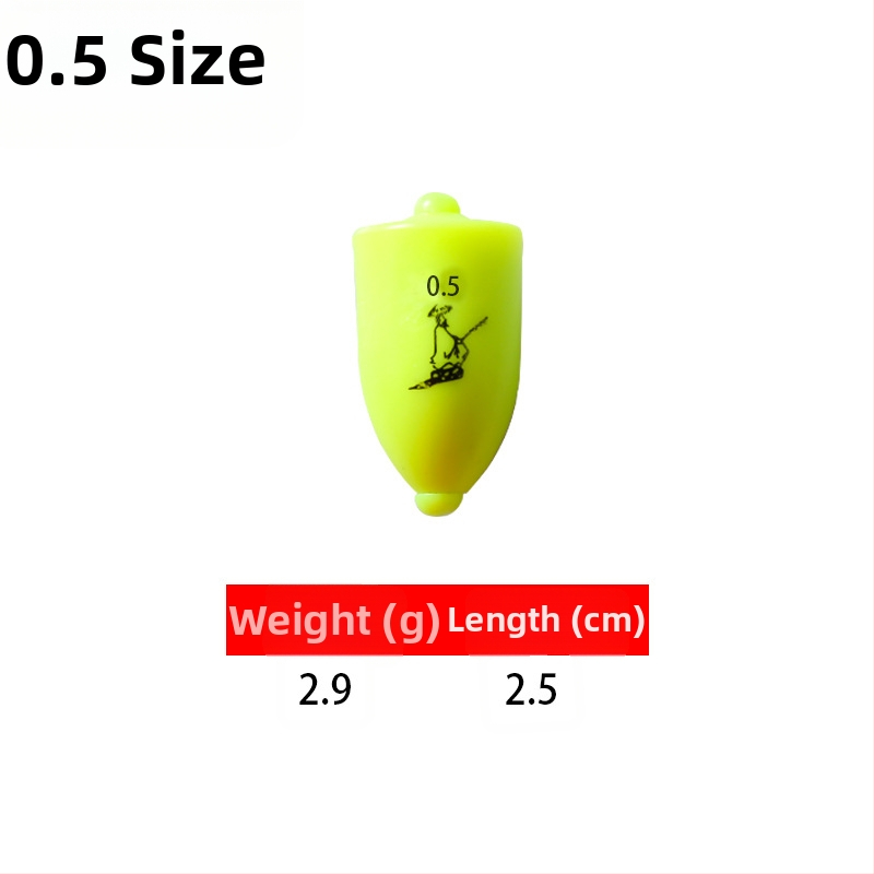 Plutitor de pescuit din plastic pentru aruncări lungi în pescuitul maritim, luminescent