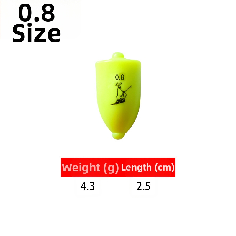 Plutitor de pescuit din plastic pentru aruncări lungi în pescuitul maritim, luminescent