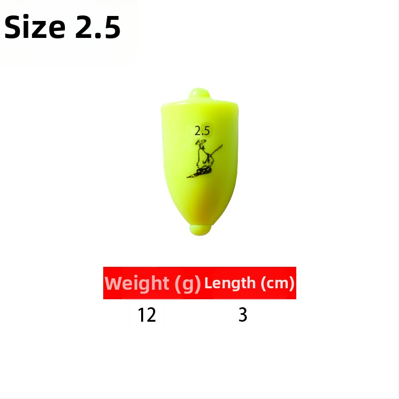 Plutitor de pescuit din plastic pentru aruncări lungi în pescuitul maritim, luminescent