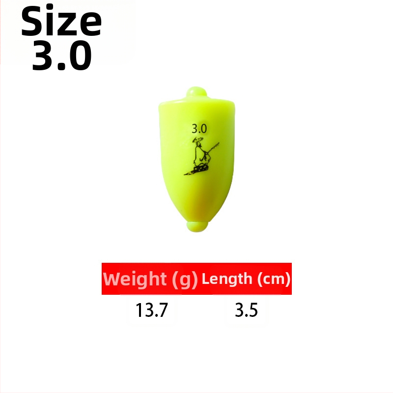 Plutitor de pescuit din plastic pentru aruncări lungi în pescuitul maritim, luminescent