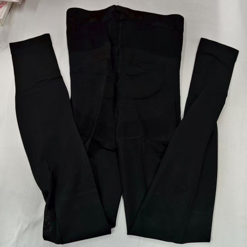 Κολάν συμπίεσης ιατρικού επιπέδου κατά των κιρσών, διαμόρφωση μέσης, ανύψωση γλουτών, με ανοιχτές άκρες και διαπνέον σχέδιο