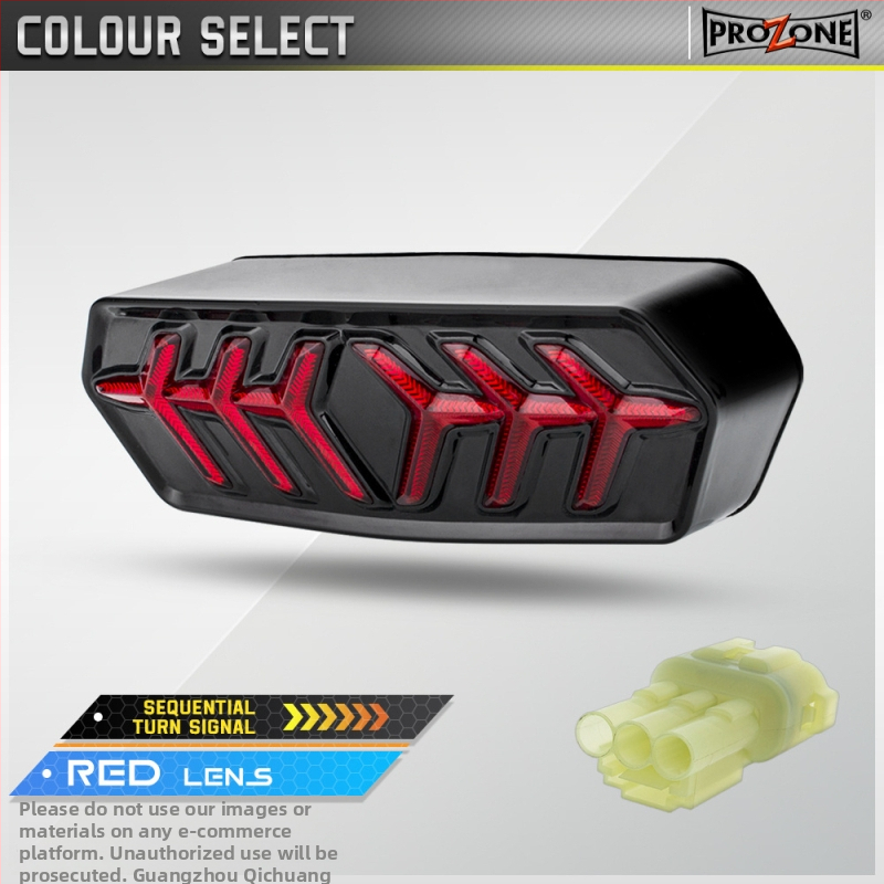 LED integrirana stražnja svjetiljka za Honda MSX125, GROM125, CB650F, CBR650, CTX700 – stil riblje kosti