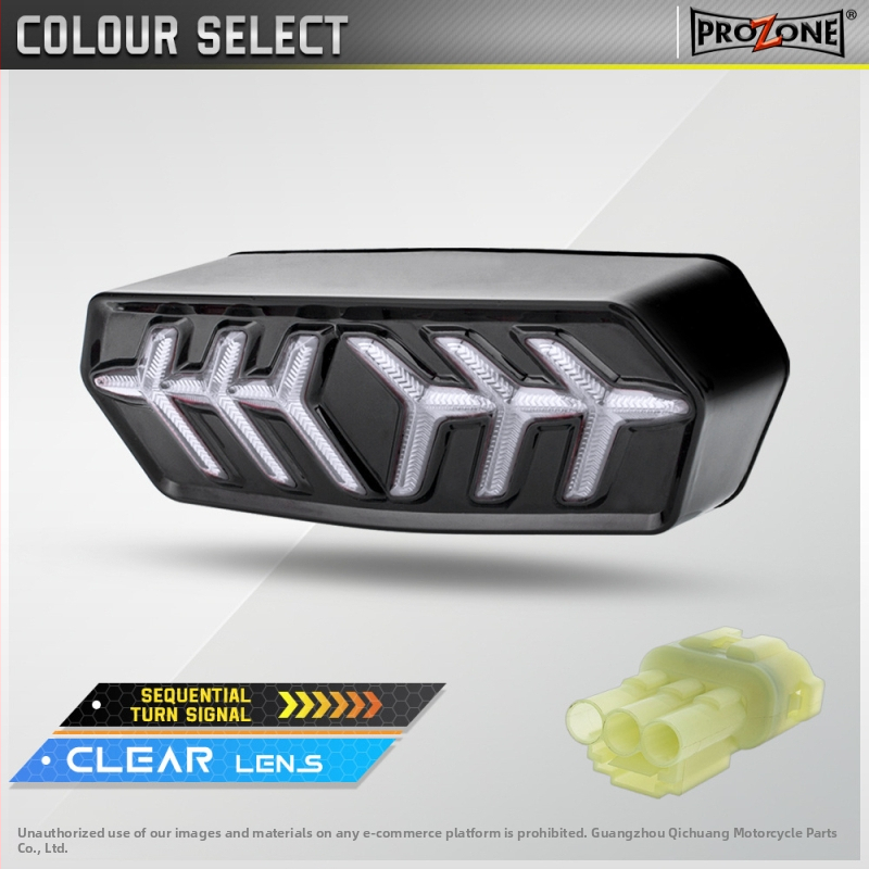 LED integrirana stražnja svjetiljka za Honda MSX125, GROM125, CB650F, CBR650, CTX700 – stil riblje kosti