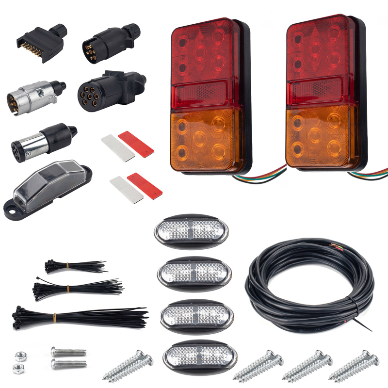 LED stražnje svjetlo za kamione i prikolice, 12V, 2W, model A4086-A4087-A4132-A4133-A4134-A4135-A4136-A4138, IQIHUI