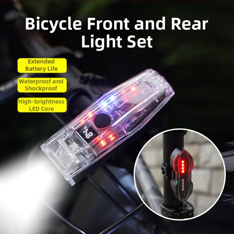 BL LCD Digitálne Zobrazenie Predná Svetlá pre horské a cestné bicykle – anti-reflexné, Vysoký Jas, Prispôsobiteľný LED set pre cyklistiku
