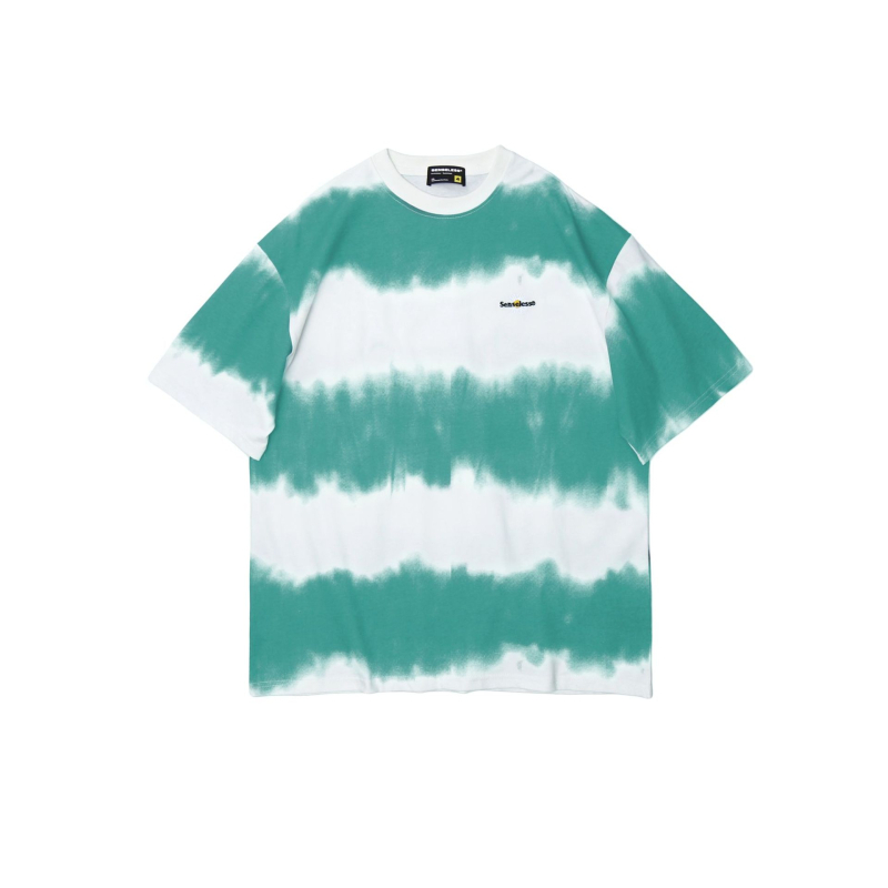 Muška pamučna majica s tie-dye printom, labav kroj, kratkim rukavima