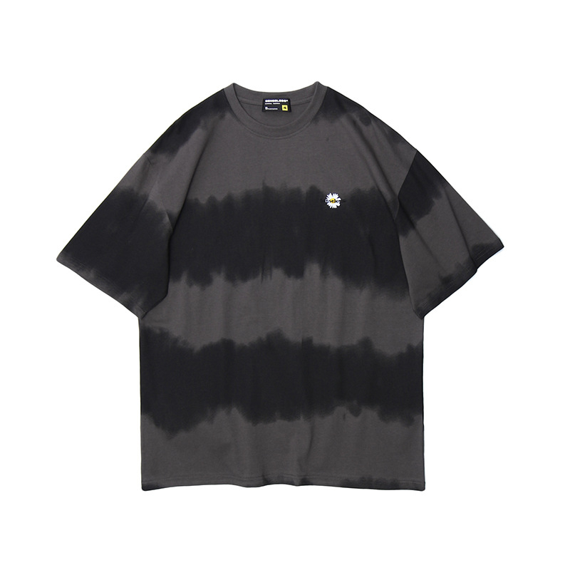 Muška pamučna majica s tie-dye printom, labav kroj, kratkim rukavima