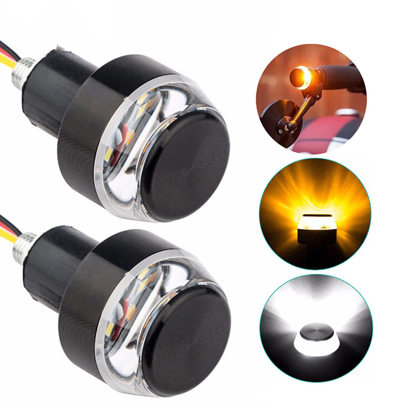 Svjetlo indikatora smjera na upravljaču motocikla, 12 LED dvobojno, 12V, 2835SMD, 7500K/3000K, model BLD