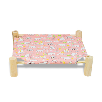 Ξύλινο κρεβάτι κατασκήνωσης για κατοικίδια γάτες – κατάλληλο για όλες τις εποχές, φωλιά και κλουβί από Pampering Gang