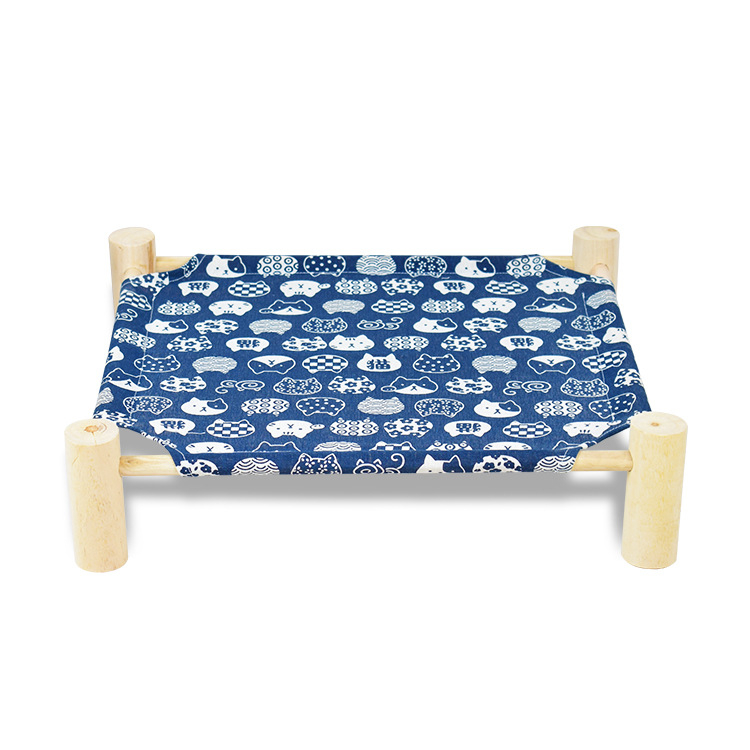 Ξύλινο κρεβάτι κατασκήνωσης για κατοικίδια γάτες – κατάλληλο για όλες τις εποχές, φωλιά και κλουβί από Pampering Gang