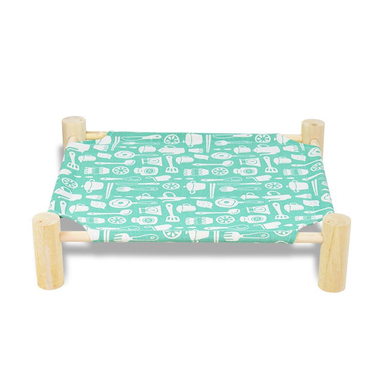 Ξύλινο κρεβάτι κατασκήνωσης για κατοικίδια γάτες – κατάλληλο για όλες τις εποχές, φωλιά και κλουβί από Pampering Gang