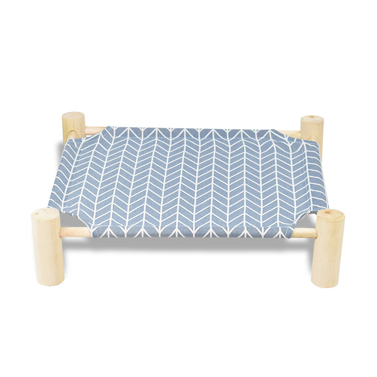 Ξύλινο κρεβάτι κατασκήνωσης για κατοικίδια γάτες – κατάλληλο για όλες τις εποχές, φωλιά και κλουβί από Pampering Gang