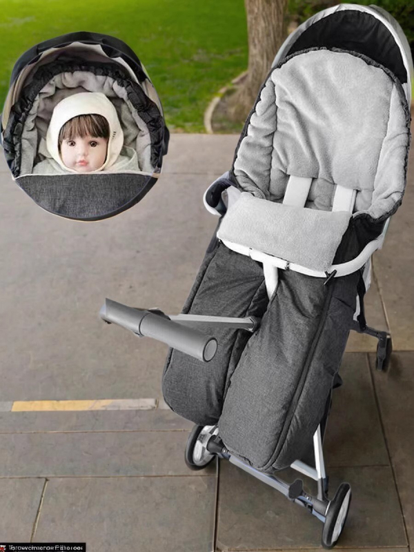 Spavaća vreća za bebe i malu djecu s zaštitnim pokrovima za stopala, debela izolacija, podstava od koralnog fleecea, punjenje šupljom pamukom, za jesen-zimu