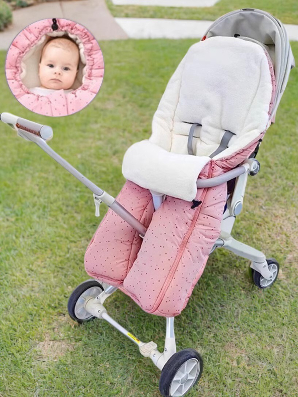 Spavaća vreća za bebe i malu djecu s zaštitnim pokrovima za stopala, debela izolacija, podstava od koralnog fleecea, punjenje šupljom pamukom, za jesen-zimu