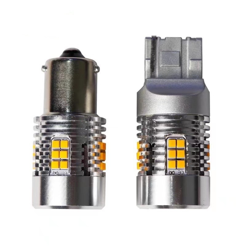 Automobilska LED signalizacija 1156/T20 s ventilatorom za hlađenje, 24W, 12-24V, 24SMD