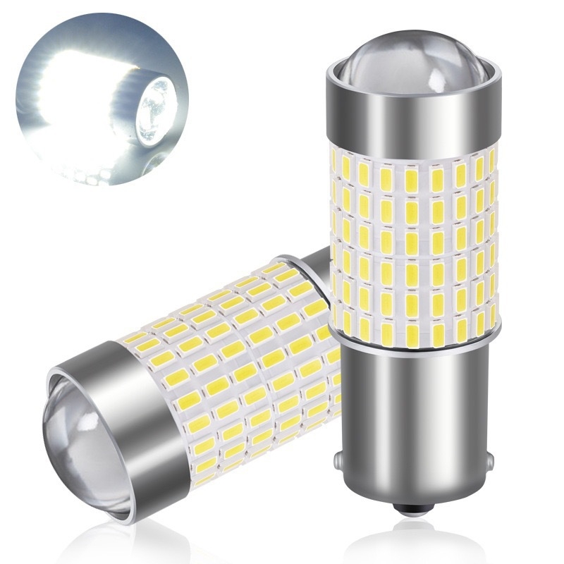1156-3014-144 LED automobilska žarulja za skretanje, stražnje svjetlo i dnevno svjetlo – 8.1W, 12–24V DC, 3014 SMD, 6000–7000K