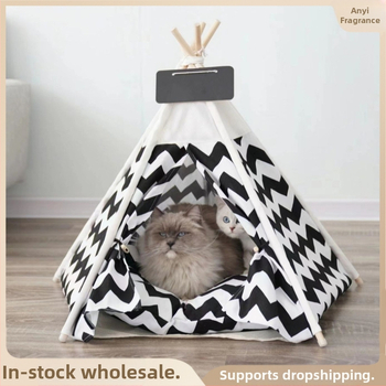 Φωλιά κατοικίδιων για γάτες από λινό — κατάλληλο για γάτες; κατηγορία: φωλιές/κλωβοί; δυνατότητα ιδιωτικής ετικέτας