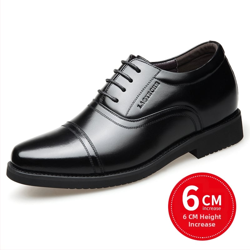 Pantofi din piele pentru bărbați – piele naturală de primă clasă, talpă din cauciuc, pantofi cu creștere a înălțimii, stil business