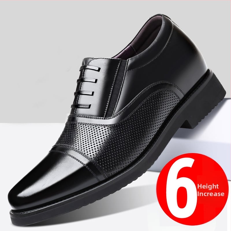 Pantofi din piele pentru bărbați – piele naturală de primă clasă, talpă din cauciuc, pantofi cu creștere a înălțimii, stil business