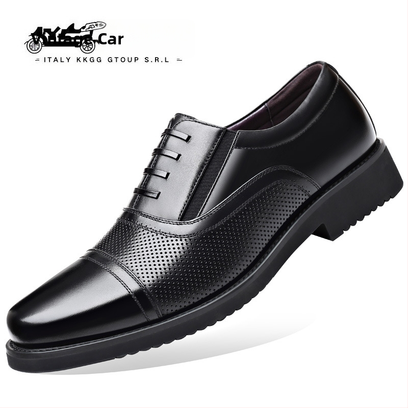 Pantofi din piele pentru bărbați – piele naturală de primă clasă, talpă din cauciuc, pantofi cu creștere a înălțimii, stil business