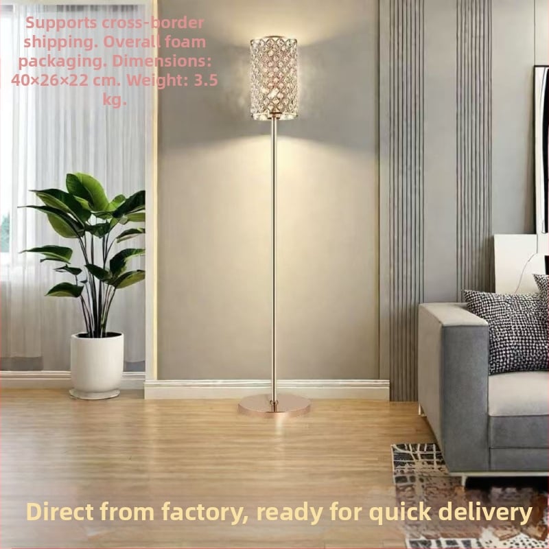 Padlólámpa LED-del, kristály árnyékolóval, vas testtel, 110V, 5–10㎡ megvilágítás