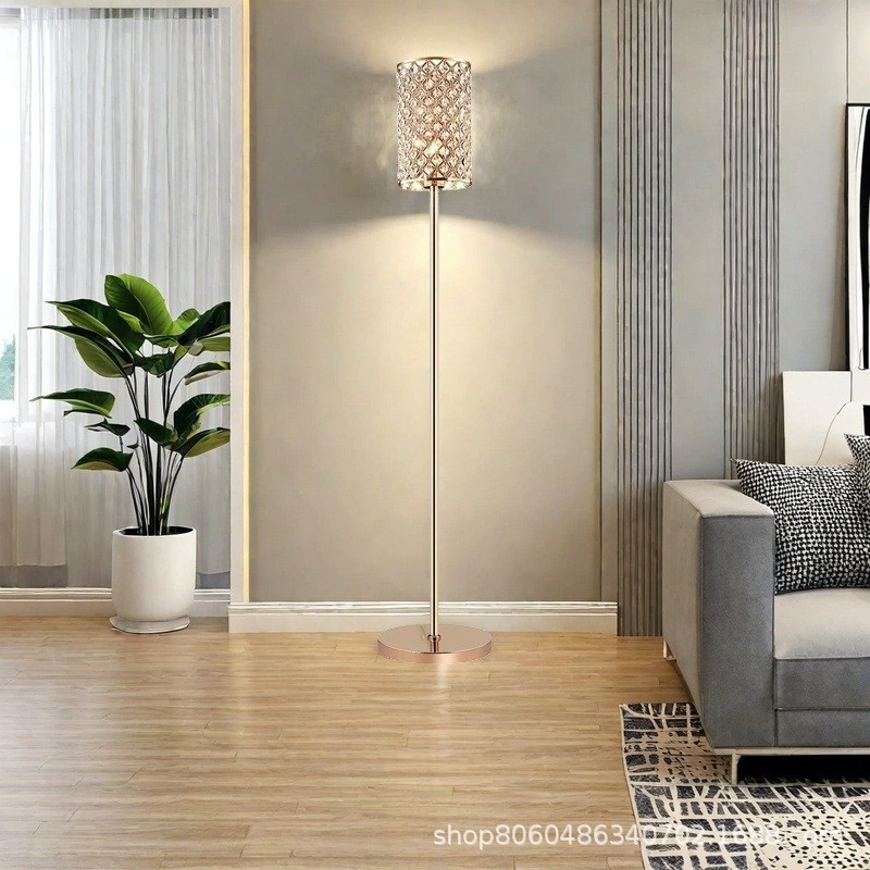 Padlólámpa LED-del, kristály árnyékolóval, vas testtel, 110V, 5–10㎡ megvilágítás