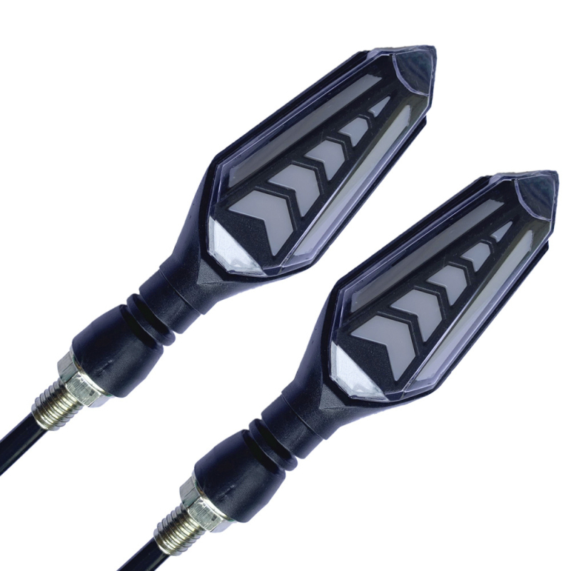 Dvostrano LED svjetlo za motocikle i električna vozila: dnevno svjetlo, pokazivač smjera i svjetlo kočnice; model YLF-22DS, 12V DC, 3000K, 2835SMD, snaga 1,5W