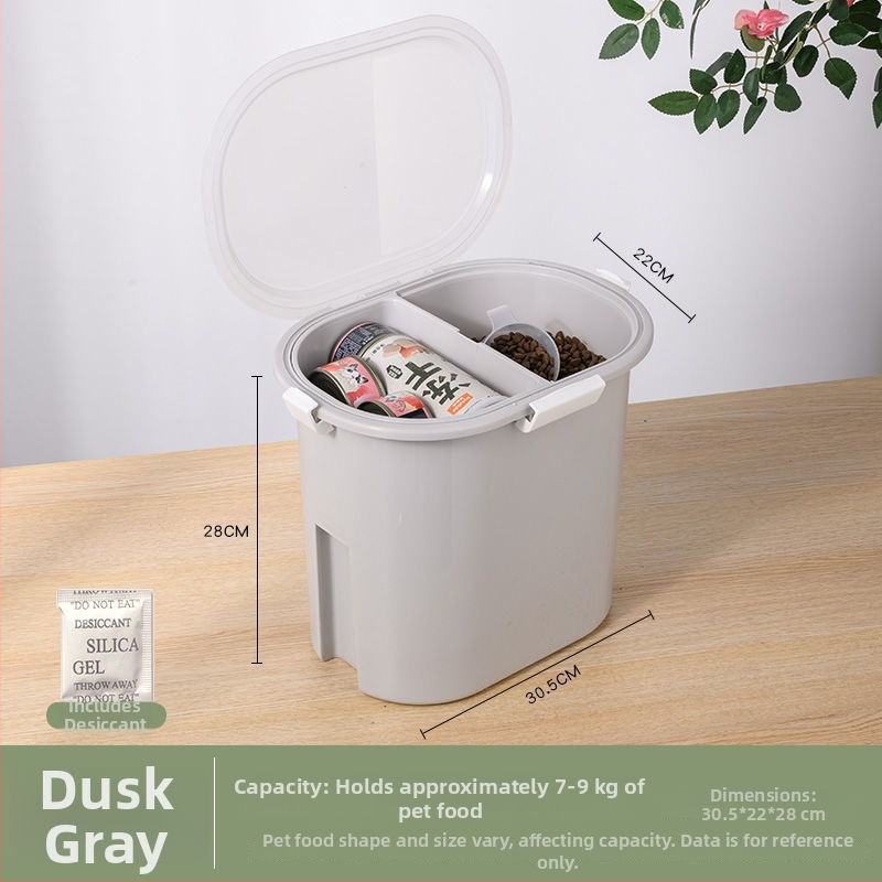 Κοντέινερ αποθήκευσης τροφής γάτας και σκύλων – Μεγάλη χωρητικότητα, σφραγισμένο, ανθεκτικό στην υγρασία, Υλικό: ίνα