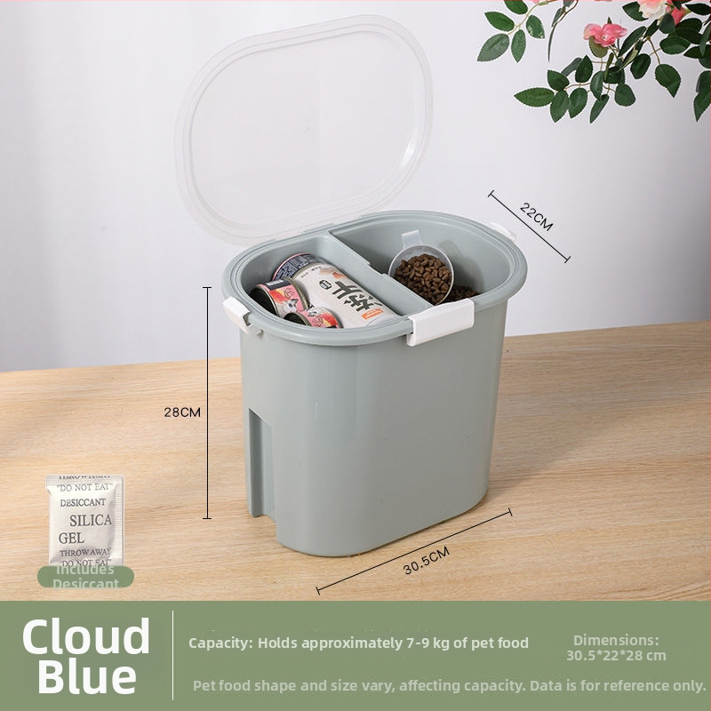 Κοντέινερ αποθήκευσης τροφής γάτας και σκύλων – Μεγάλη χωρητικότητα, σφραγισμένο, ανθεκτικό στην υγρασία, Υλικό: ίνα