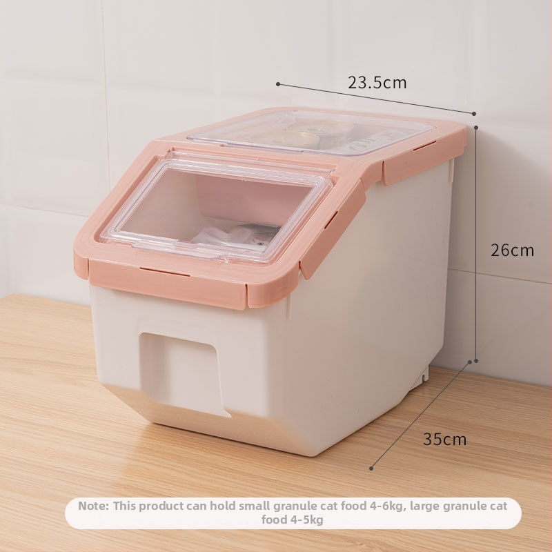 Κοντέινερ αποθήκευσης τροφής γάτας και σκύλων – Μεγάλη χωρητικότητα, σφραγισμένο, ανθεκτικό στην υγρασία, Υλικό: ίνα