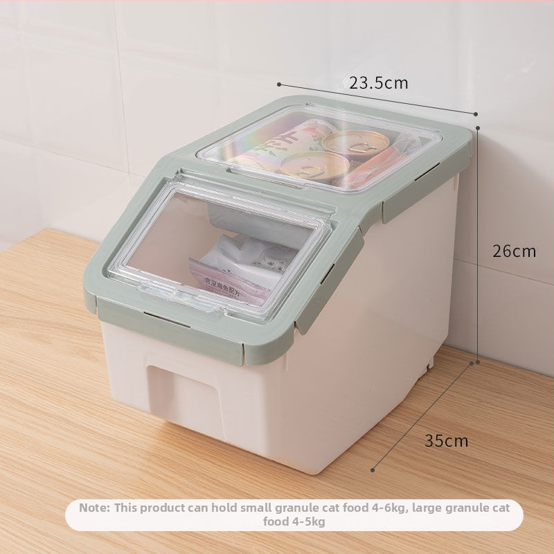 Κοντέινερ αποθήκευσης τροφής γάτας και σκύλων – Μεγάλη χωρητικότητα, σφραγισμένο, ανθεκτικό στην υγρασία, Υλικό: ίνα
