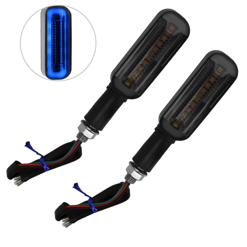 Dvobojni LED pokazivač smjera s dugim držalom, vodootporan, 12V, univerzalna kompatibilnost, model QSY003