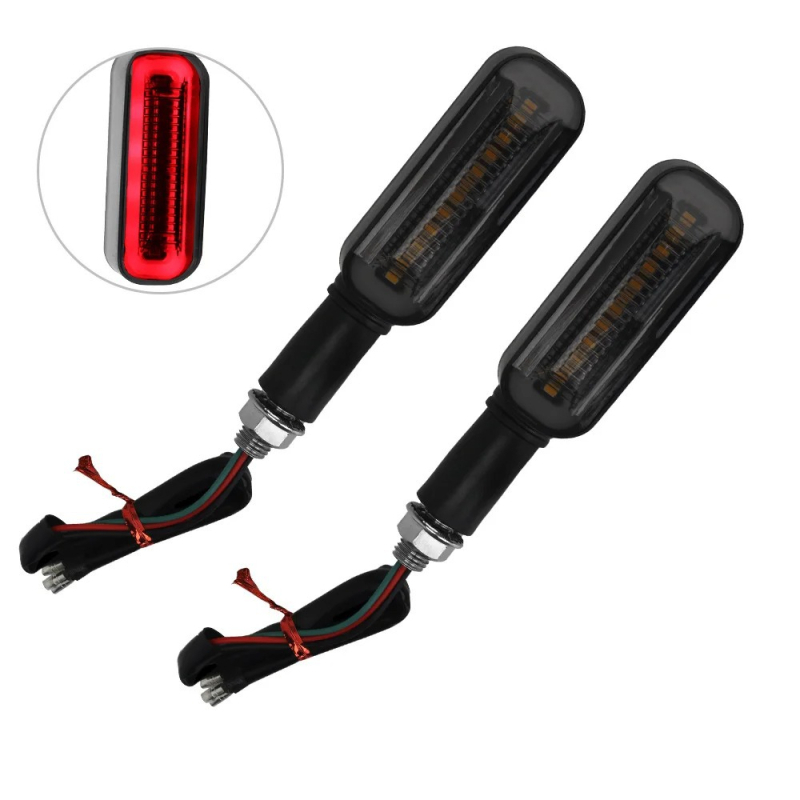 Dvobojni LED pokazivač smjera s dugim držalom, vodootporan, 12V, univerzalna kompatibilnost, model QSY003
