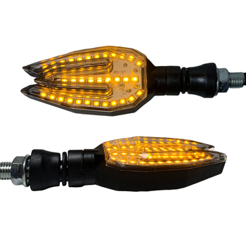 LED pokazivač smjera za motocikl u obliku harpoon, dnevno svjetlo, HY008, 12V, LED, za motocikle, električna vozila, skuteri, teren, vijek trajanja 70.000 sati