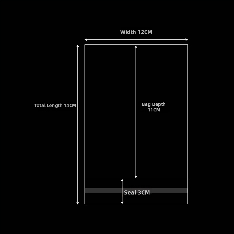 Pungă transparentă de plastic pentru ambalare, autoadezivă, material îngroșat pentru ambalarea cadourilor, imprimare logo, material nou — Qinyun packaging