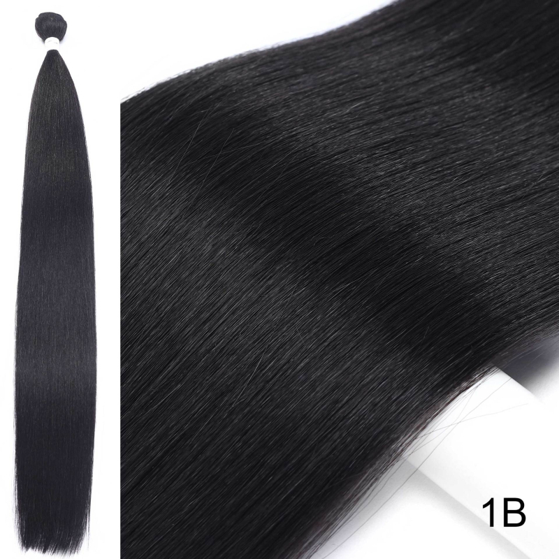 Duga ravna sintetička perika | minimalistički stil | Materijal: vlakna otporna na visoke temperature | Nije pogodno za trajnu ili bojanje